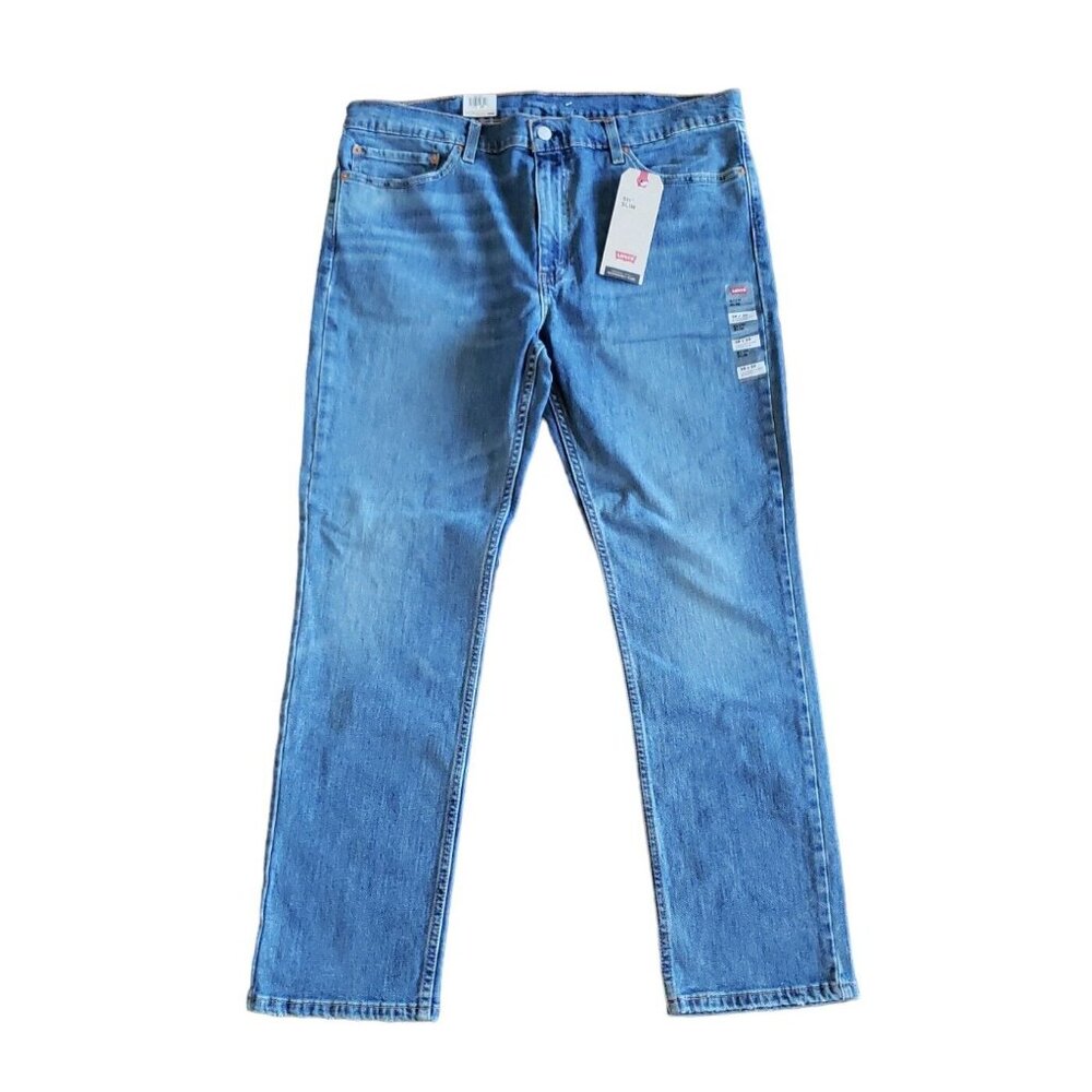 Levis 511 Jeans Women's 38 x 30 Blue Denim Slim Fit Mid-Rise Stretch Soft NWT